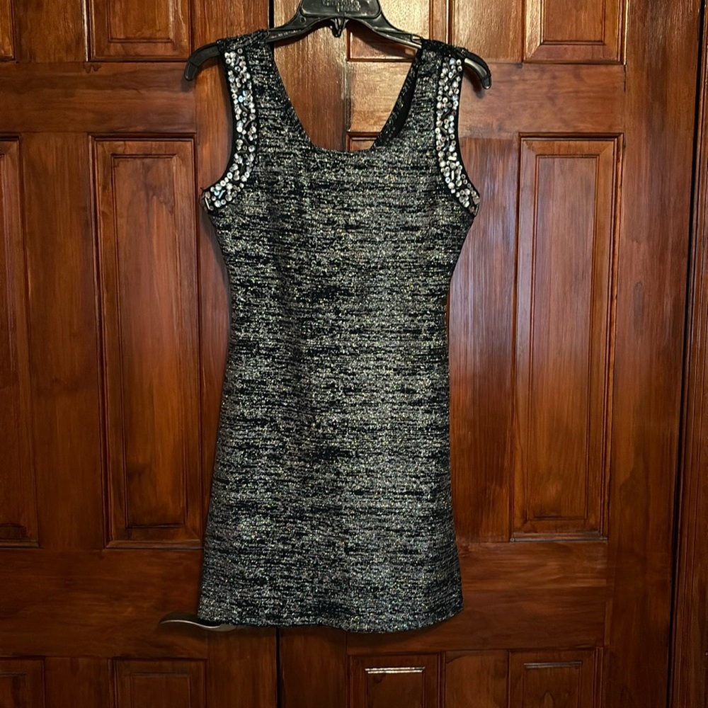 Glitter body con mini dress